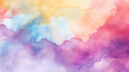 Wall Mural - Abstract colorful watercolor background design