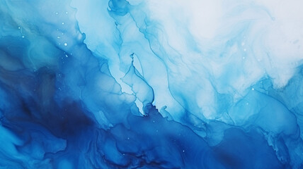 Wall Mural - abstract watercolor paint background by gradient light blue to d