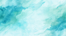 Turquoise Color Hand Drawn Frame Illustration Grunge Effect