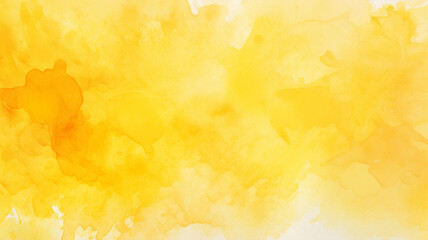 Wall Mural - yellow watercolor background. art hand paint stain