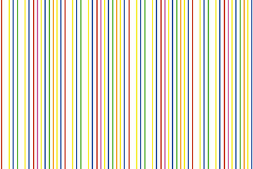 Wall Mural - Vector colorful vertical stripe pattern. Simple seamless texture with vertical lines. Stylish abstract geometric striped background in bright colors, yellow, pink, orange, peach, blue