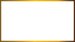 © ShafiqGFX - Rectangle gold frame design isolated on transparent background. Empty rectangle border oriental style.