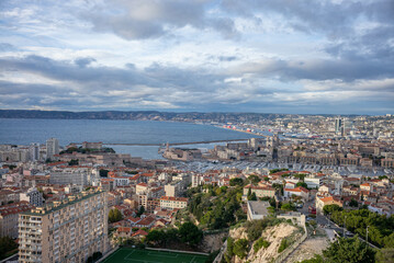 Sticker - Vue panoramique Marseille