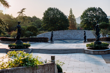 Wall Mural - fountain in the park