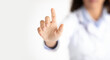 © Prostock-studio - Unrecognizable Doctor Woman Pressing Key On Invisible Medical Touchscreen