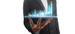 © denphumi - Businessman plan graph growth and increase of chart positive indicators ,tablet in hand