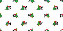 Dog Seamless Pattern French Bulldog Christmas Tree Scarf Santa Claus Hat Vector Puppy Pet Doodle Cartoon Gift Wrapping Paper Tile Background Repeat Wallpaper Illustration Scarf Isolated Design