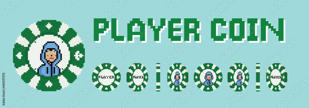 pixel art style illustration vector 8 bit 8-bit character set retro ...