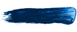 Dark-blue oil colour brush stroke
