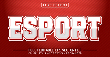 Wall Mural - Esport text editable style effect