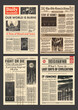 Retro Newspapers Style Backgrounds and Templates, Vintage News Pages, Breaking News 