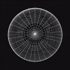 spider web with dew drops