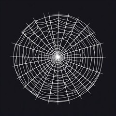 spider web with dew drops