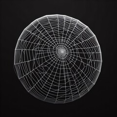 spider web with dew drops