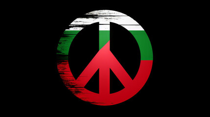 Wall Mural - Free Palestine peace symbol