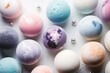 Top view of bathbombs