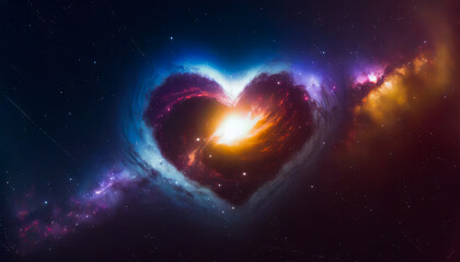 heart shaped galaxy, love is in the air for valentine's day