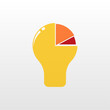 Light bulb logo design template