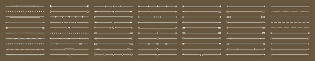 Wall Mural - border line design elements. vintage line elements. decorative drawing badges, frames. decoration, b