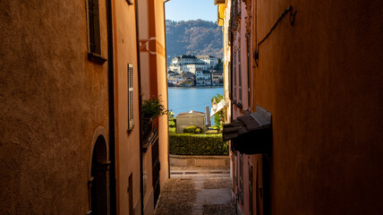 Wall Mural - Orta San Giulio panorami , Piemonte, Italia