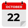 Calendar 22 October