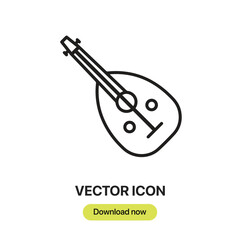 Poster - Musical Instrument icon vector. Linear-style sign for mobile concept and web design. Musical Instrument symbol illustration. Pixel vector graphics - Vector.	