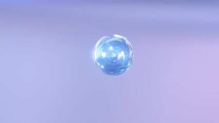 Wall Mural - the ingredients of a macro shot merge to form a serum. a drop of beauty serum is mixed in. animated 