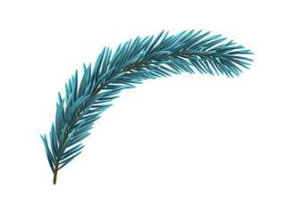 Wall Mural - Blue Christmas Fir Branch