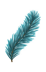 Sticker - Blue Christmas Fir Branch