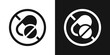 © ti555design - No antibiotics sign. Not tablet and capsule icon