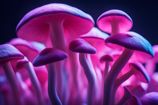 close up of a mushroom