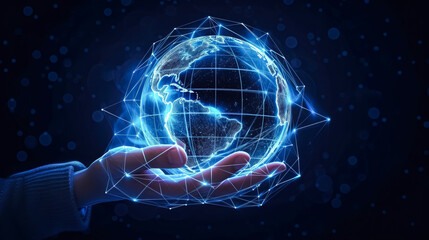 Earth in hands, Man cradles our planet