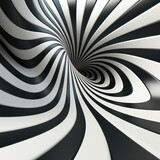 Fototapeta Do przedpokoju - Optical Illusions - Black and White 3D Abstract