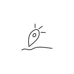 Canvas Print - Location Doodle Vector