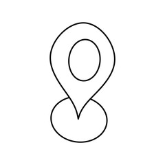 Canvas Print - Location Doodle Vector