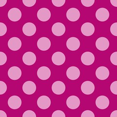 Poster - Beautiful pastel pink polka dots pattern