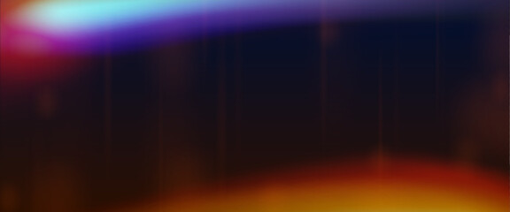Wall Mural - black background with abstract light flare effects. vector realistic illustration of orange gradient