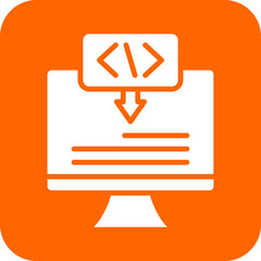 vector design code deployment icon style
