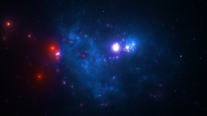 Wall Mural - space galaxy landscape, astronomy, star universe, cosmos sky glow background, night outer light, neb
