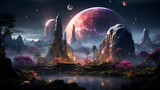 Fototapeta Natura - landscape of fictional planet