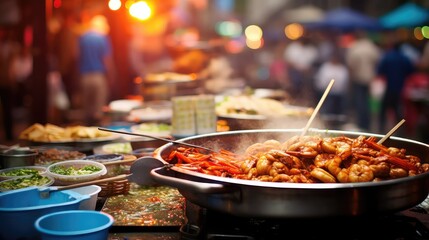 Canvas Print - asian china chinese food street illustration dish dinner, traditional meal, japanese asia asian china chinese food street