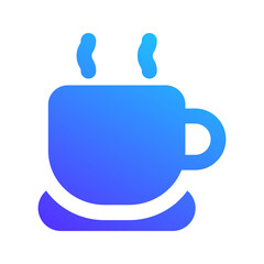 Poster - coffee gradient fill icon