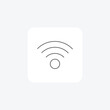 WiFi, Wireless Fidelity, Internet,  thin line icon, grey outline icon, pixel perfect icon