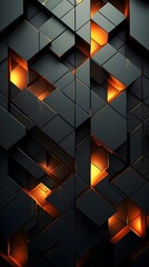 Wall Mural - Geometric abstract background image, background image, AI generated