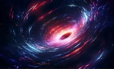 abstract cosmic vortex black hole.