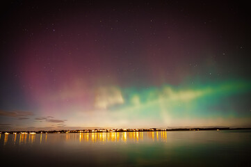 rainbow at night