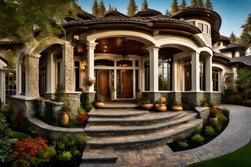 Wall Mural - beautiful home exterior -