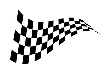 Poster - Racing flag. Race flag vector icon. Finishing flag. Vector design illustration