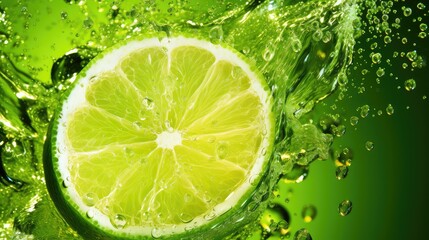 Poster - splash citrus cocktail drink lime illustration background juice, water beverage, lemon green splash citrus cocktail drink lime