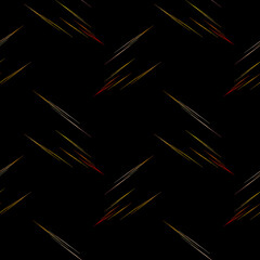 Wall Mural - Abstract fractal seamless pattern on black background
